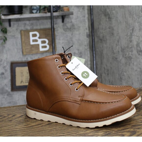 Goodfellow & Co Other - Goodfellow & Co Mens Niles Mock Toe Boots 90971861 Cognac Brown 11